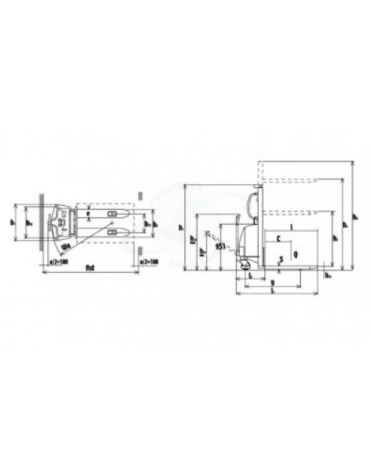 Sollevatore elettrico alzata cm 160 a spinta manuale - portata  kg 1500 - alzata cm 160