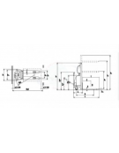 Sollevatore elettrico a spinta manuale -  alzata cm  250 - portata 1500 kg