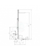 Sollevatore timonato Semovente elettrico alzata cm 290, con pedana - portata Kg 1.200