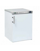 Armadio refrigerato negativo bianco con interno in ABS - 2 ripiani evaporatore fissi - mm 598x623x838h