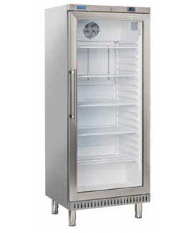 Armadio Frigorifero inox con interno in abs - 4 griglie Pasticceria 60x40 regolabili - mm 740x680x1800h