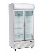 Vetrina bibite verticale doppia 800 Lt. - refrigerazione ventilata - mm 1000x730x2035h