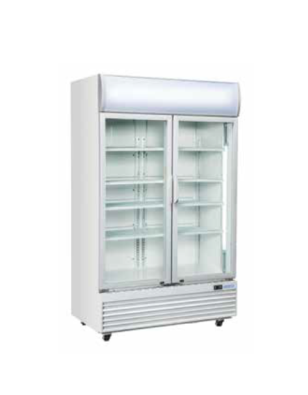 Vetrina bibite verticale doppia 970 Lt. - refrigerazione ventilata - mm 1200x645x2036h