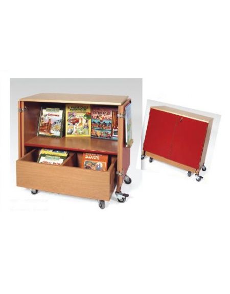 CARRELLO CONTENITORE ESPOSITORE COMPLETO