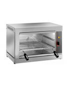 Salamandra in acciaio inox -  2200 Watt -  griglia cm 41x35 - cm 56x36x39h