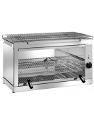 Salamandra in acciaio inox -  3200 Watt -  griglia cm 63x35 - cm 76x36x47h