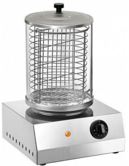 Macchina Per Hot Dog  in acciaio inox - potenza 800 W - cm 28x27x40h