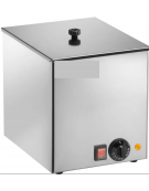 Cuoci e scalda wurstel  in acciaio inox - potenza 1000 W - camera singola - mm 280x350x290h