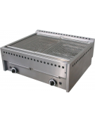 Griglia a pietra lavica in acciaio inox - potenza 18000 W - mm 780x680x320h