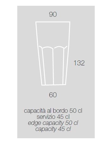 BICCHERE TUMBLER IN POLICARBONATO Capacità ml 450