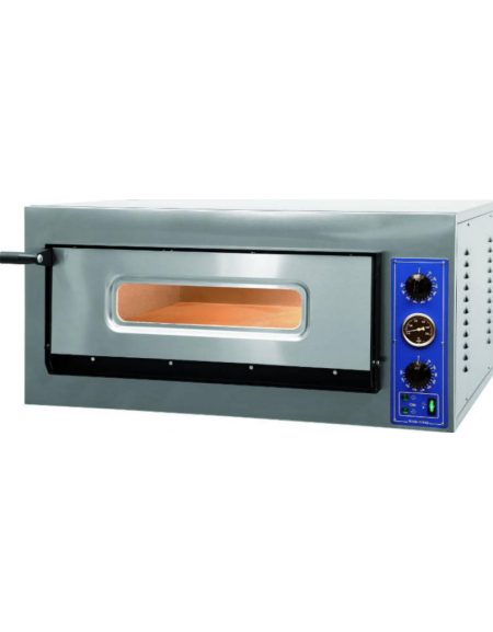 Forno piazza in acciaio inox a camera singola - 6000 W - mm  L1010xP850xH420