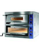 Forno piazza in acciaio inox a camera  doppia - 18000 W - mm L1010xP1210xH750