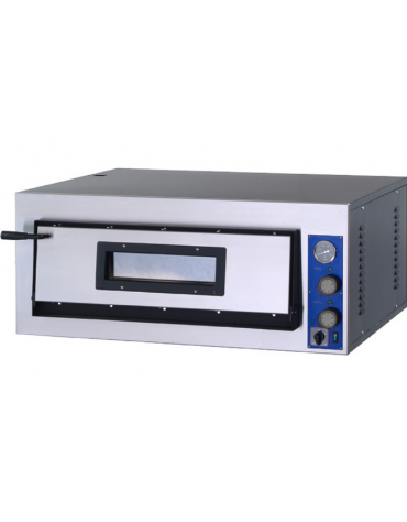 Forno piazza in acciaio inox a camera singola - 6000 W - mm  L1010xP850xH420