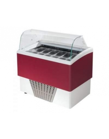 Vetrina gelati ventilata N° 4+4 vaschette da Lt. 4,75