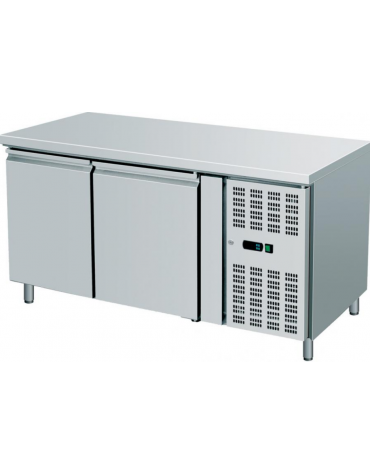 Banco snack ventilato in acciaio inox - Potenza watt 300 - temperatura -2°C/+8°C - L902xP430xH589mm