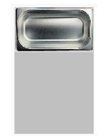 BACINELLA INOX GASTRONORM AISI 304 18/10 GN 1/3 mm.176x325xh100