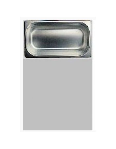 BACINELLA INOX GASTRONORM AISI 304 18/10 GN 1/3 mm.176x325xh100