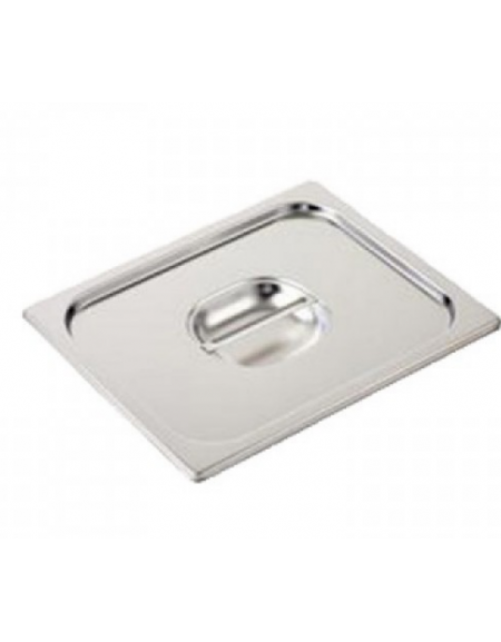 COPERCHIO GN 1/3 GASTRONORM ACCIAIO INOX 18/10 AISI 304  - mm 176x325