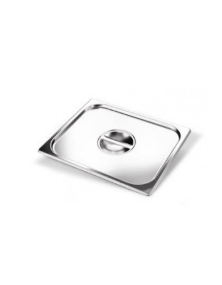 COPERCHIO GN 1/4 GASTRONORM ACCIAIO INOX 18/10 AISI 304 - mm 265x162