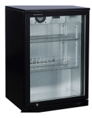 Espositore refrigerato per bibite, 1 porta battente, temp. da + 2° C/ + 8° C - 138 litri - L 600 mm x P 520 mm x H 900 mm