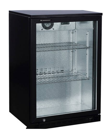 Espositore refrigerato per bibite, 1 porta battente, temp. da + 2° C/ + 8° C - 138 litri - L 600 mm x P 520 mm x H 900 mm