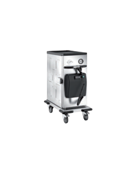 Carrello thermobox riscaldato in acciaio inox 18/10 AISI 304 - cm 48,5x80,5x98h