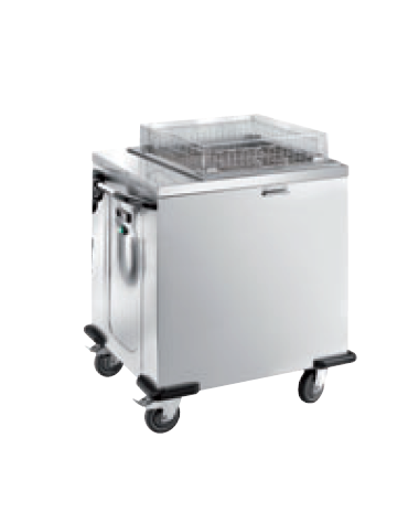 carrello elevatore cesti calso in acciaio inox 18/10 - 6/9 cesti - cm 80xx74,5x90h