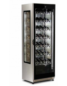 Vetrina per vino inox - 376 Lt - (+ 5° C + 15° C) - mm L x P x H: 610 x 605 x 1843