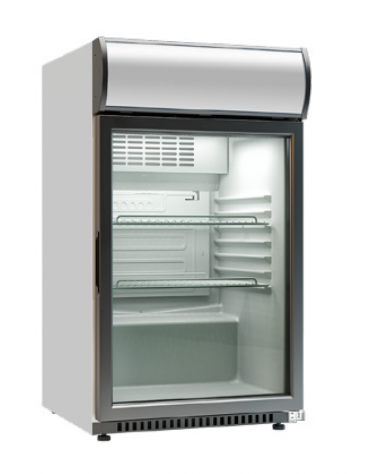 Frigo sopra banco statico per bevande con agitatore di aria - capacità 162 Lt - temperatura 0°C/+10°C - mm 595x676x975h