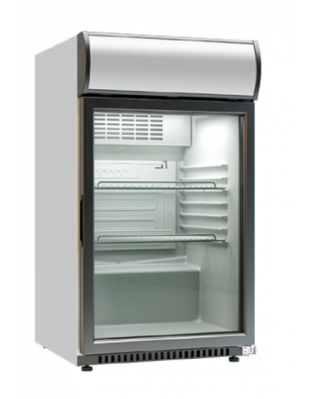 Frigo sopra banco statico per bevande con agitatore di aria - capacità 162 Lt - temperatura 0°C/+10°C - mm 595x676x975h