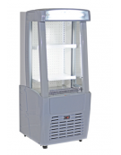 Espositore bevande ventilato in lamiera d’acciaio preverniciata - capacità 130 Lt - temperatura 0°C/+10°C - mm 630x630x1575h