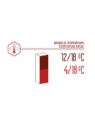 Vetrina per vini ventilata - 1 porta - capacità 398 Lt - temperatura +5°C+12°C - +12°C+20°C - mm 595x710x1720h