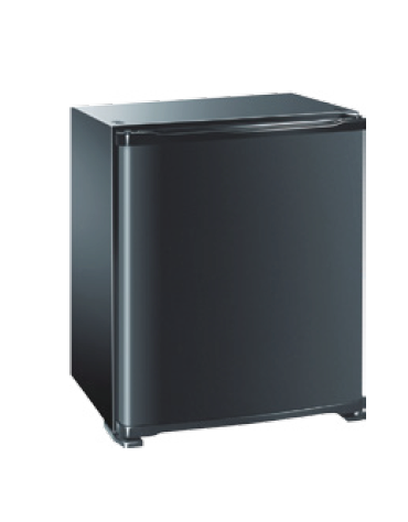 Minibar bibite a porta curva in ABS - 38 Lt., temp. +4°+8°C - mm 441x457x566h