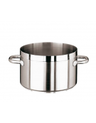 Casseruola alta in acciaio inox con fondo termodiffusore sandwich a tre strati -  Ø cm 16 -  h cm 11 - Litri 2,1