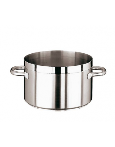 Casseruola alta in acciaio inox con fondo termodiffusore sandwich a tre strati -  Ø cm 16 -  h cm 11 - Litri 2,1