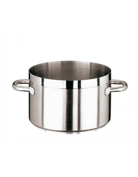 Casseruola alta in acciaio inox con fondo termodiffusore sandwich a tre strati -  Ø cm 20 -  h cm 13 - Litri 4