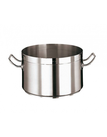 Casseruola alta in acciaio inox con fondo termodiffusore sandwich a tre strati -  Ø cm 16 -  h cm 11 - Litri 2,1