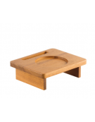 Supporto in legno per casseruola in ghisa tonda da ø 10 cm - dimensioni: cm 49x16