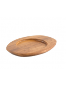 Supporto in legno per casseruola in ghisa tonda da ø 10 cm - dimensioni: cm 49x16