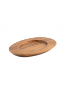 Supporto in legno per casseruola in ghisa tonda da ø 10 cm - dimensioni: cm 49x16