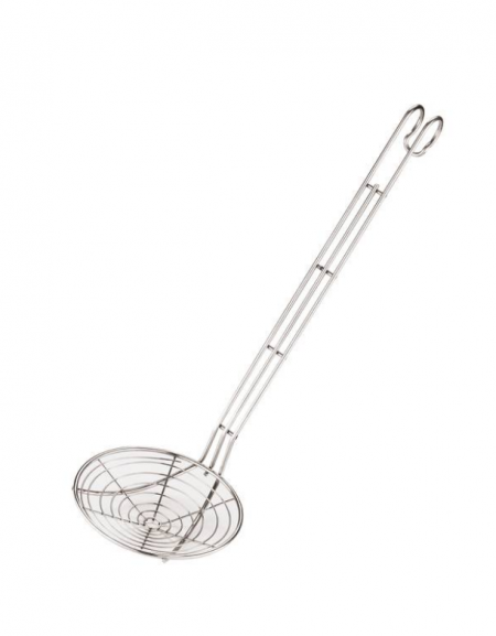 MESTOLO UNIPEZZO IN ACCIAIO INOX mm 120x420 lt. 0,50 - MESTOLI UNIPEZZO -  MESTOLI IN ACCIAIO - Utensili cucina acciaio - Dina Fo