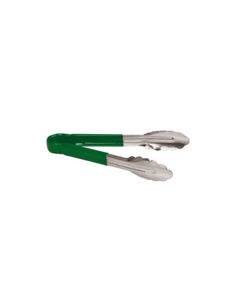 Pinza in acciaio inox - colore verde - dimensioni cm 25 