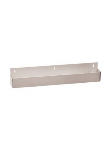 Rastrelliera bar in acciaio inox - dimensioni 56x10,5x15,5h - 6 bottiglie