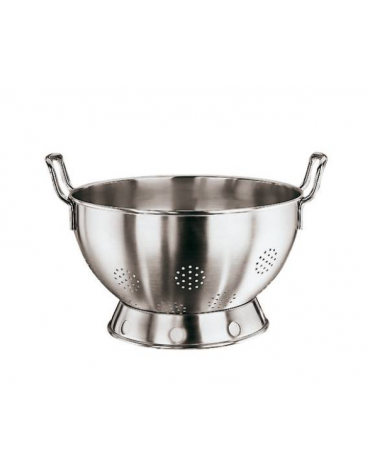 Colapasta tronco conico in acciaio inox con 2 maniglie - Ø cm 24x12h - litri 3,5