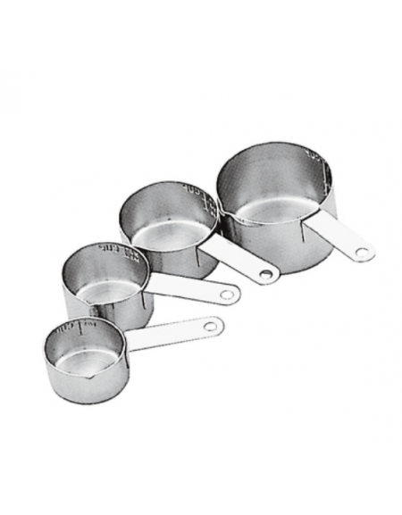 Tazzone con manico e gancio inox - dimensoni Ø 15x8h - capacità: litri 1