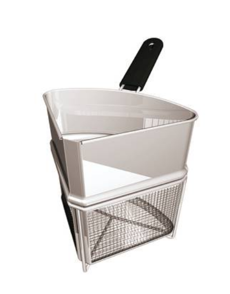 Colapasta 1/4 in acciaio inox con manico - Ø cm 40x26h - litri 7,5