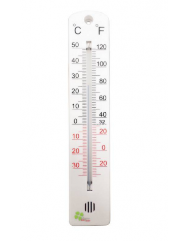 Termometro da muro, scala 1°C, Range -30+50°C - cm 20x5,4