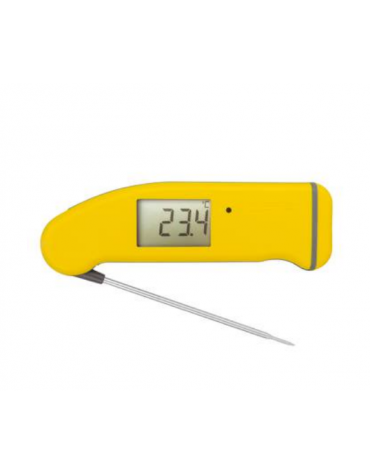 Termometro digitale, colore giallo - scala 0,1 or 1°C - range -49,9+299,9°C - cm 15x5x2h