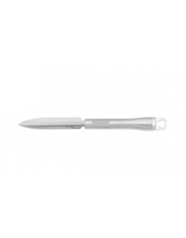 Coltello decora frutta in acciaio inox 18/10 con manicatura in acciaio inox - lunghezza cm 22,5