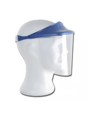 Maschera protettiva con rotazione a 90° - schermo antiappannante spessore 0.5 mm - protezione totale dal viso contro spruzzi